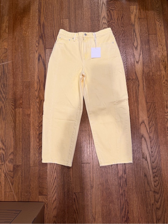 pistola Pants - pistola Soft Yellow High-Rise Wide Leg Jeans